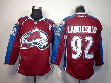 Colorado Avalanche #92 Gabriel Landeskog Red Home Stitched NHL Jerseys