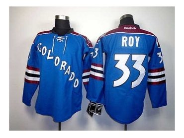 nhl jerseys colorado avalanche #33 roy blue