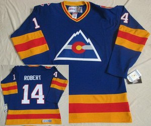 nhl jerseys colorado avalanche #14 robert blue(ccm throwback)