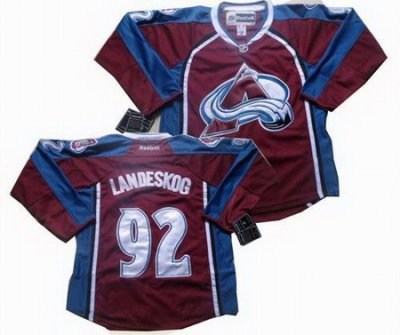 colorado avalanche #92 gabriel landeskog red jersey