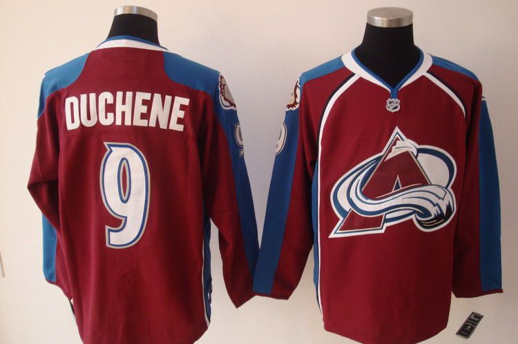 nhl colorado avalanche #9 duchene (red blue