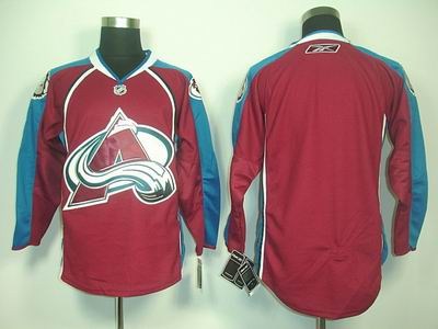 colorado avalanche blank red jersey