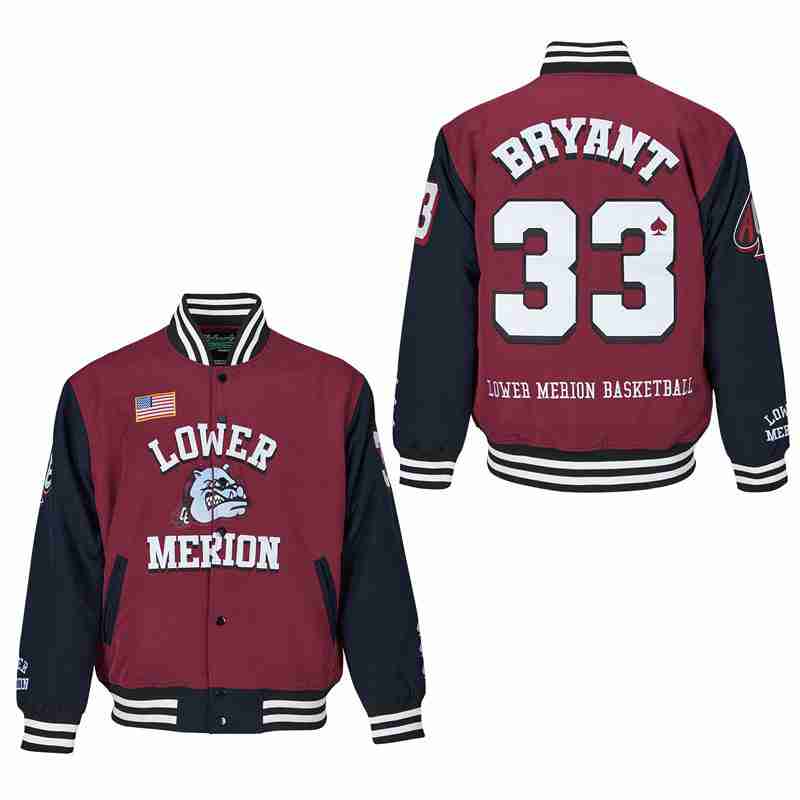 #33 KOBE BRYANT LOWER MERION SATIN JACKET1 MCDONALDS ALL AME 7