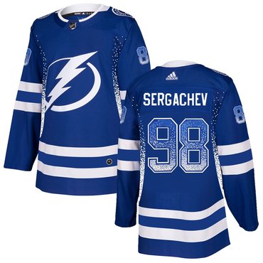 Lightning 98 Mikhail Sergachev Blue Drift Fashion Adidas Jersey