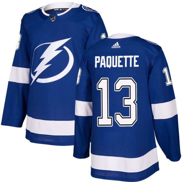 Tampa Bay Lightning #13 Cedric Paquette Authentic Royal Blue Adidas Jersey