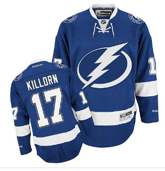 Tampa Bay Lightning #17 Alex Killorn Blue Stitched NHL Jersey