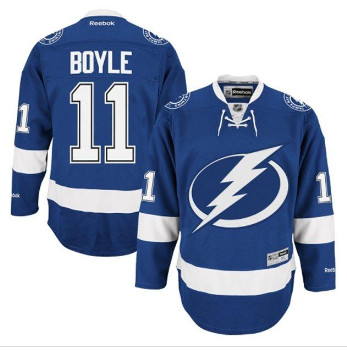 Tampa Bay Lightning #11 Brian Boyle Blue Stitched NHL Jersey