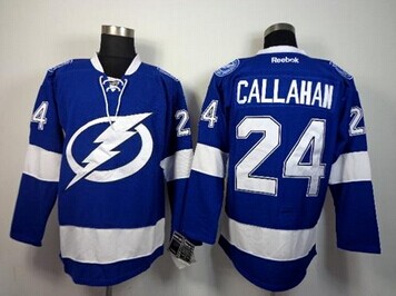 Tampa Bay Lightning #24 Ryan Callahan Blue Stitched NHL Jersey