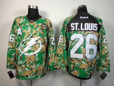 Tampa Bay Lightning #26 Martin St.Louis Camo Veterans Day Practice NHL Jersey