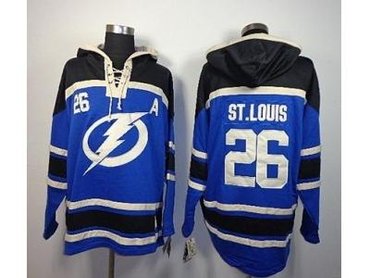 nhl jerseys tampa bay lightning #26 st.louis blue(pullover hooded sweatshirt)