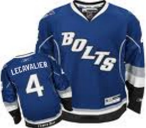 Tampa Bay Lightning 4 Vincent Lecavalier Blue Jersey