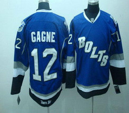 Tampa Bay Lightning 12 Gagne blue jerseys bolts 2011