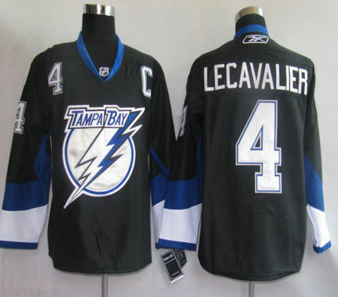 NHL Jerseys Tampa Bay Lightning 4# Vincent Lecavalier Black