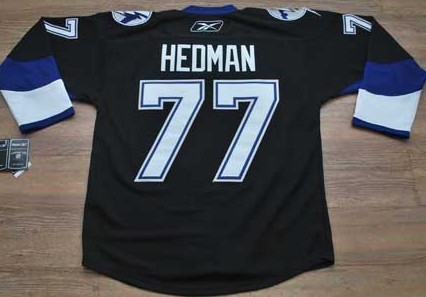 NHL Tampa Bay Lightning #77 HEDMAN Black Jersey