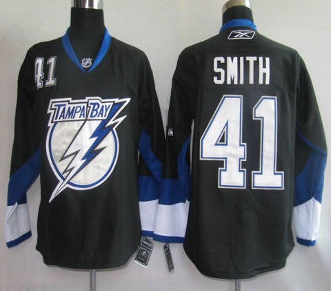 NHL Jerseys Tampa Bay Lightning 41# Smith Black