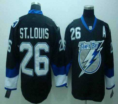 Tampa Bay Lightning 26 St.Louis Black Jerseys