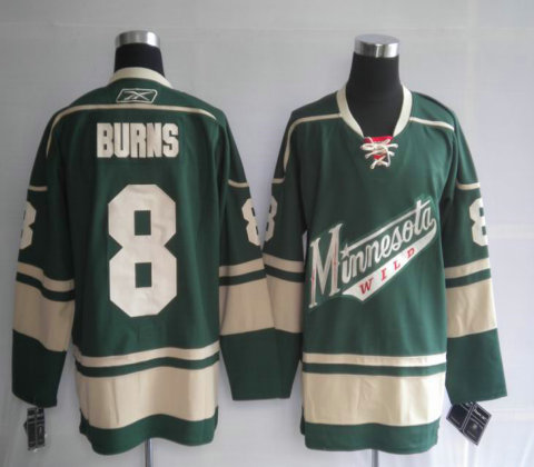 NHL jerseys Minnesota Wild 8# BURNS GREEN