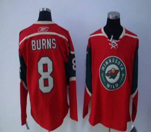 NHL jerseys Minnesota Wild 8# BURNS red