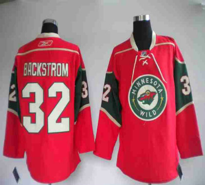 NHL jerseys Minnesota Wild 32# BACKSTROM red