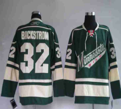 Minnesota Wild 13# BACKSTROM GREEN jerseys