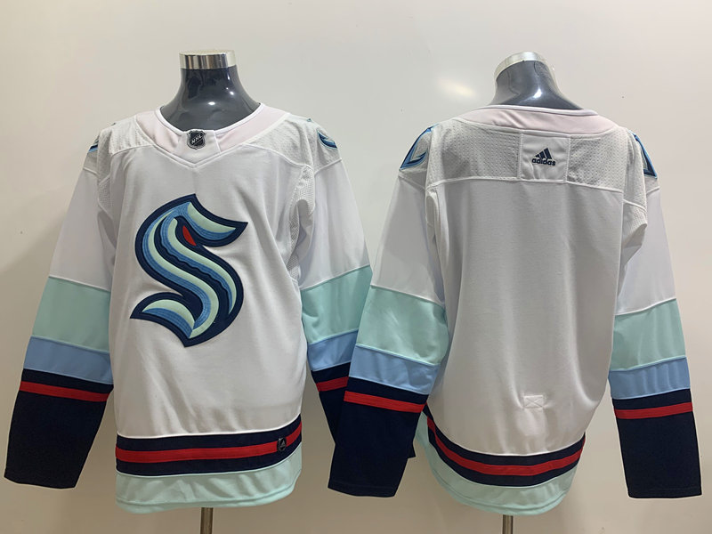 Seattle Kraken Blank White Adidas Jersey