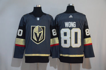 Vegas Golden Knights 80 Tyler Wong Gray Adidas Jersey