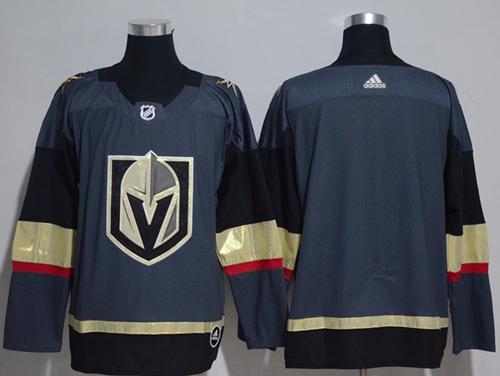 Adidas Golden Knights Blank Grey Home Authentic Stitched NHL Jersey