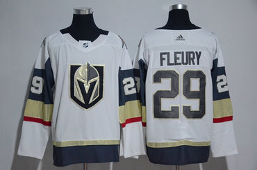 Vegas Golden Knights 29 Marc Andre Fleury White Adidas Jersey