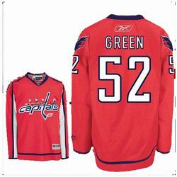 Jerseys Washington Capitals 52 GREEN Red