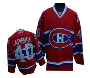 montreal canadiens 40 red lapierre