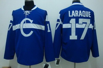 montreal canadiens17 laraque blue