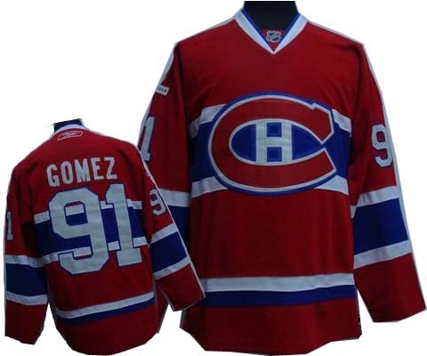 montreal canadiens 91 gomez red