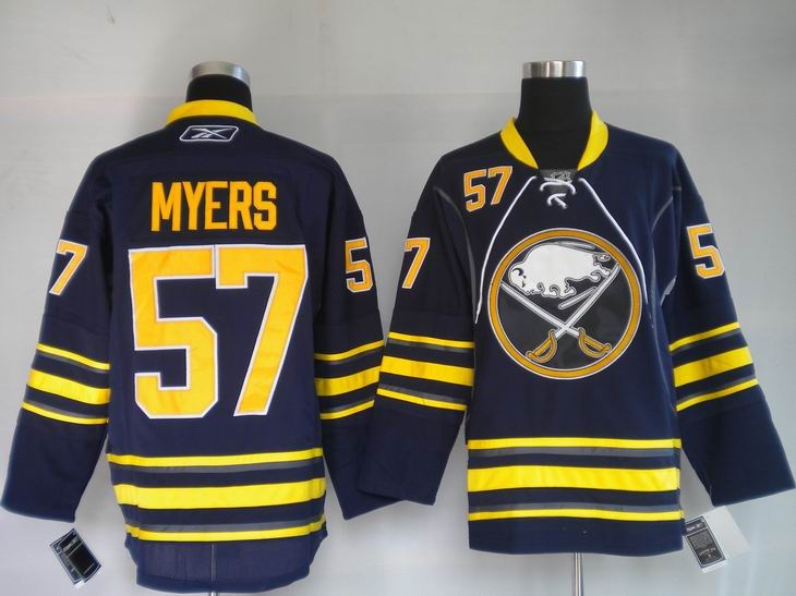 buffalo sabres 57# myers blue jerseys