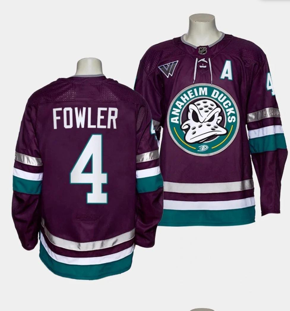 Ducks #4 Cam Fowler Purple Stitched NHL Jersey