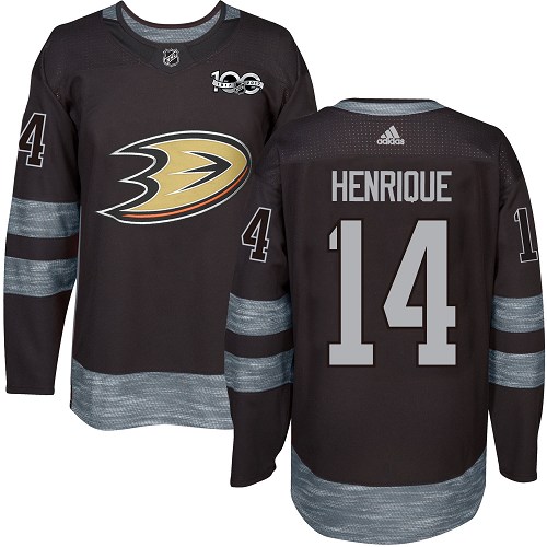 Ducks #14 Adam Henrique Black 1917-2017 100th Anniversary Stitched Hockey Jersey