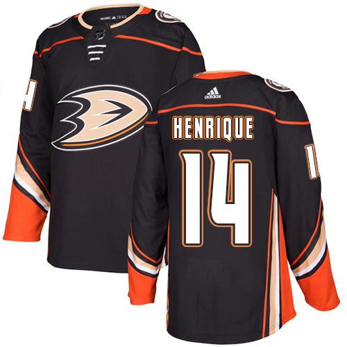 Ducks #14 Adam Henrique Black Home Authentic Stitched Hockey Jersey