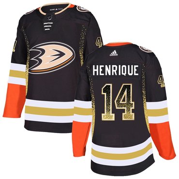 Ducks 14 Adam Henrique Black Drift Fashion Adidas Jersey