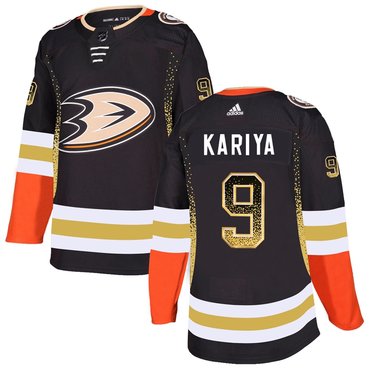 Ducks 9 Paul Kariya Black Drift Fashion Adidas Jersey