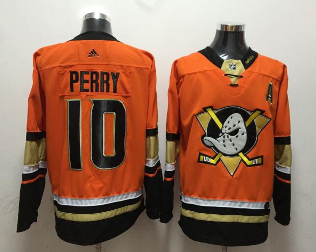 Ducks 10 Corey Perry Orange Adidas Jersey