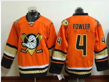 Anaheim Ducks #4 CAM FOWLER Orange Alternate Stitched NHL Jersey