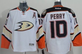 Anaheim Ducks #10 Corey Perry White New Road Stitched NHL Jersey