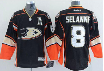 Anaheim Ducks #8 Teemu Selanne Black Third Stitched NHL Jersey