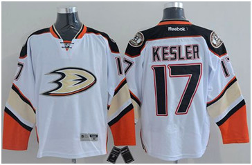 Anaheim Ducks #17 Ryan Kesler White New Road Stitched NHL Jersey