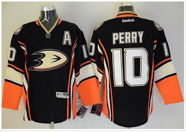 Anaheim Ducks #10 Corey Perry Black Third Stitched NHL Jersey