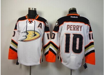 Anaheim Ducks #10 Corey Perry White New Road NHL Jersey