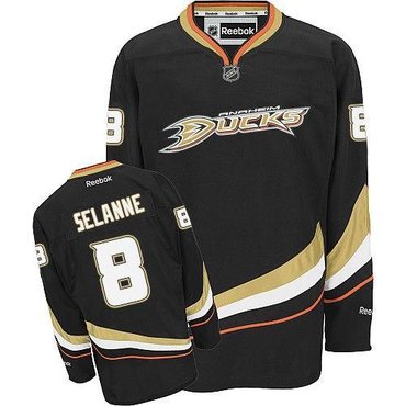 Anaheim Ducks #8 Teemu Selanne Black Home NHL Jersey