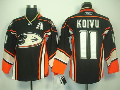 new Anaheim Ducks 11 koivu jerseys black