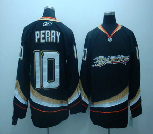 Anaheim Ducks #10 PERRY Black Jersey