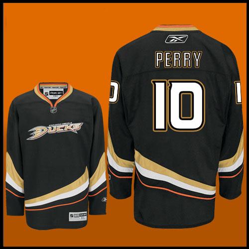 NHL Anaheim Ducks #10 Perry Home Black Jersey