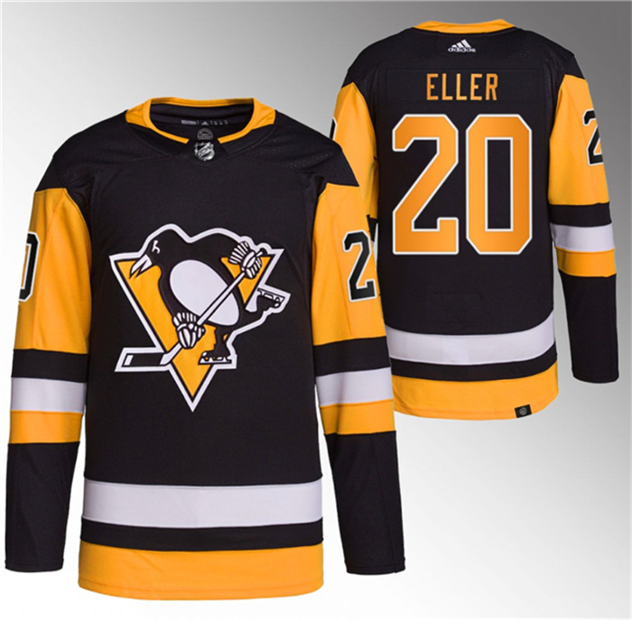 Men's Pittsburgh Penguins #20 Lars Eller Black Stitched Jersey